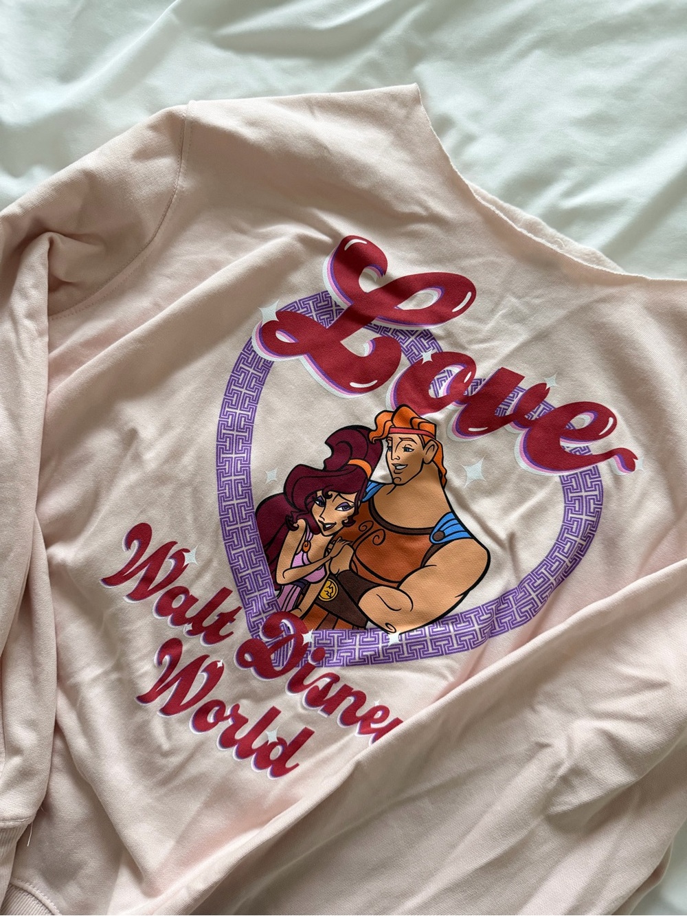 Disney World Pink Hercules Sweatshirt